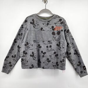 Disney Artist Series Mickey Mouse Grey‎ Long Sleeve Shiry Bret Iwan Small